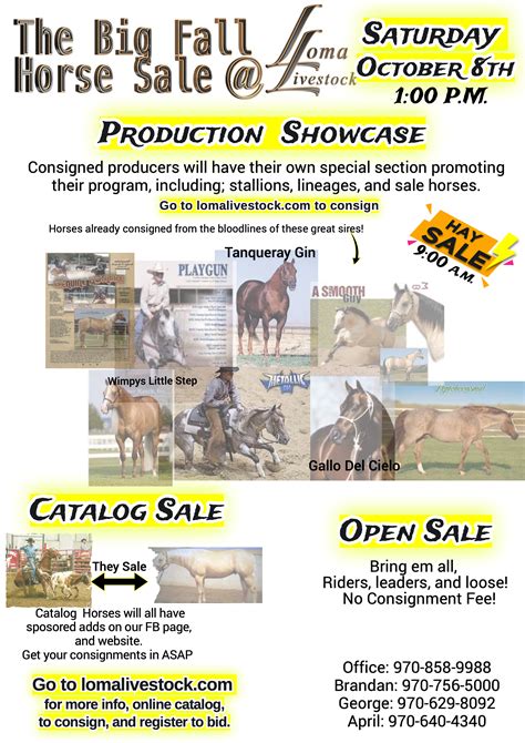 Billings Livestock Horse Sale 41 mins Get your horse at BLS and then rope at the Wrangler TeamRoping Championships Finals. . Bls horse sale catalog